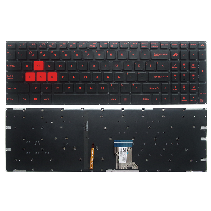 Gaming Keyboard Asus - GZEELE Keyboard Laptop lampu latar AS