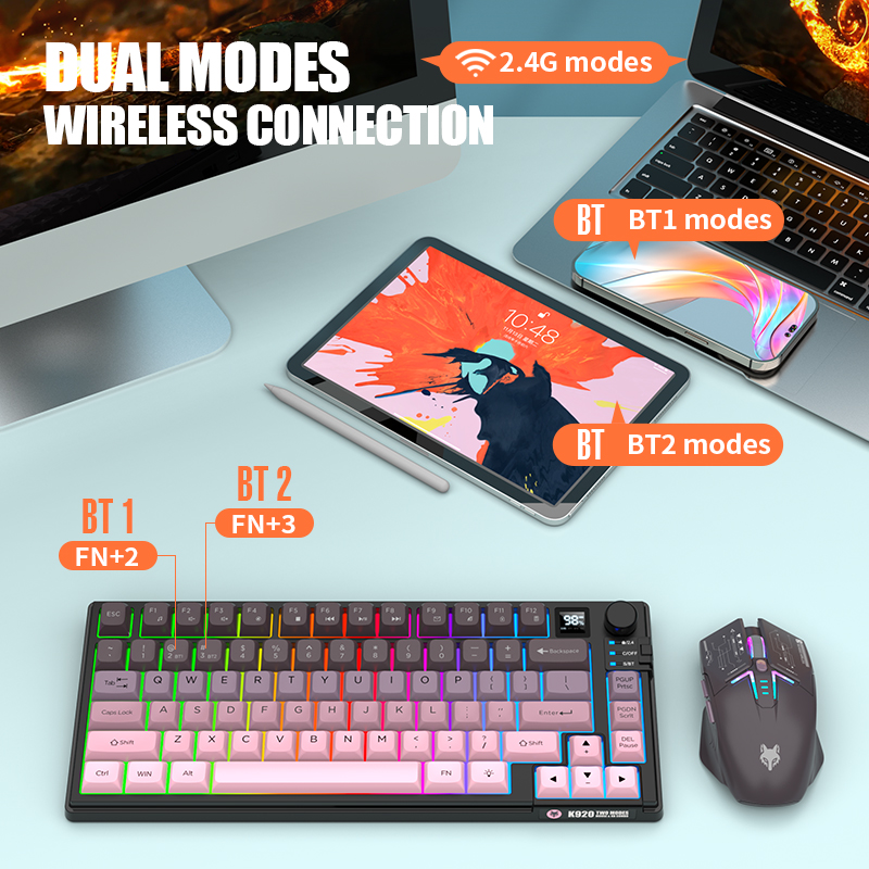 2.4G Keyboard dan Mouse Gaming - Gaming Keyboard And Mouse Set ulasan dan harga