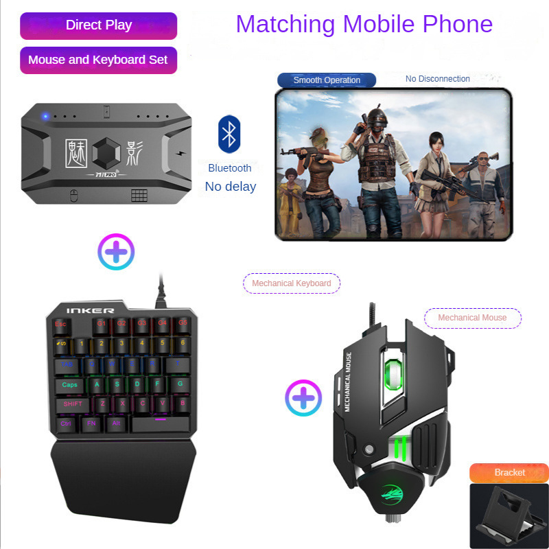 Konverter Gamepad Ponsel M1 Pr - Gaming Keyboard And Mouse Set ulasan dan harga