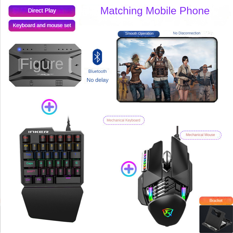 Konverter Gamepad Ponsel M1 Pr - Gaming Keyboard And Mouse Set ulasan dan harga