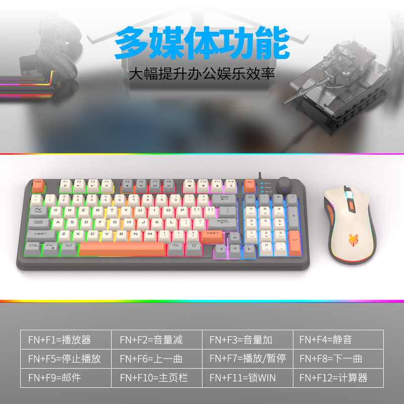 K820 Set Keyboard dan Mouse Ga - Gaming Keyboard And Mouse Set ulasan dan harga