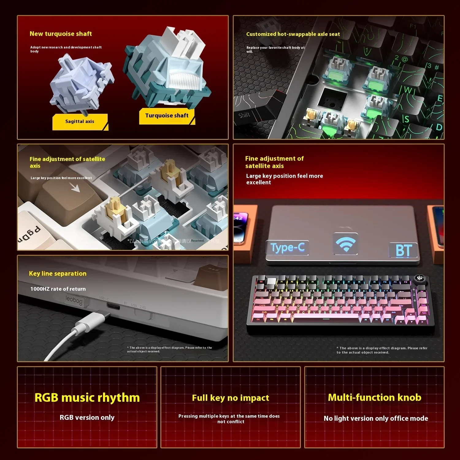 Warna Baru LEOBOG Hi75 HI75C H - Gaming Keyboard Bundle ulasan dan harga