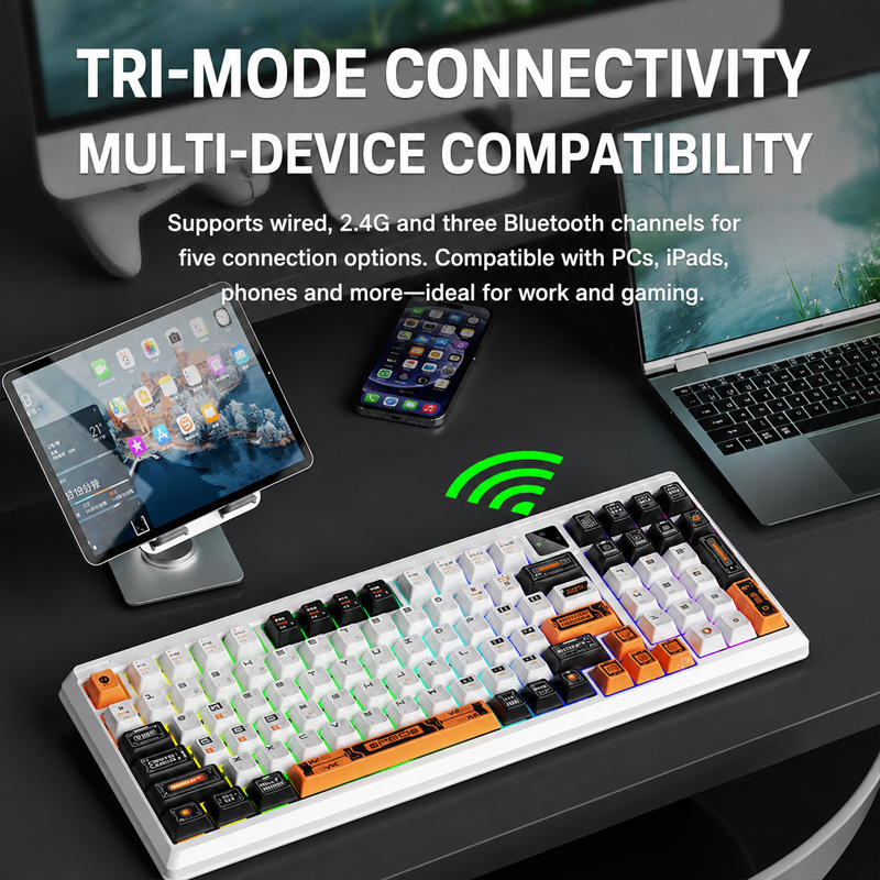 Langtu T98 Keyboard Mekanis Ni - Gaming Keyboard No Noise ulasan dan harga