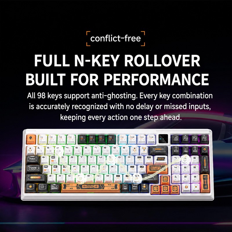 Langtu T98 Keyboard Mekanis Ni - Gaming Keyboard No Noise ulasan dan harga