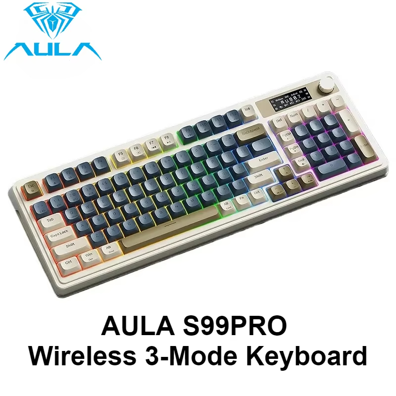 AULA S99 Pro Tri-Mode Bluetoot - Gaming Keyboard That Is Quiet ulasan dan harga