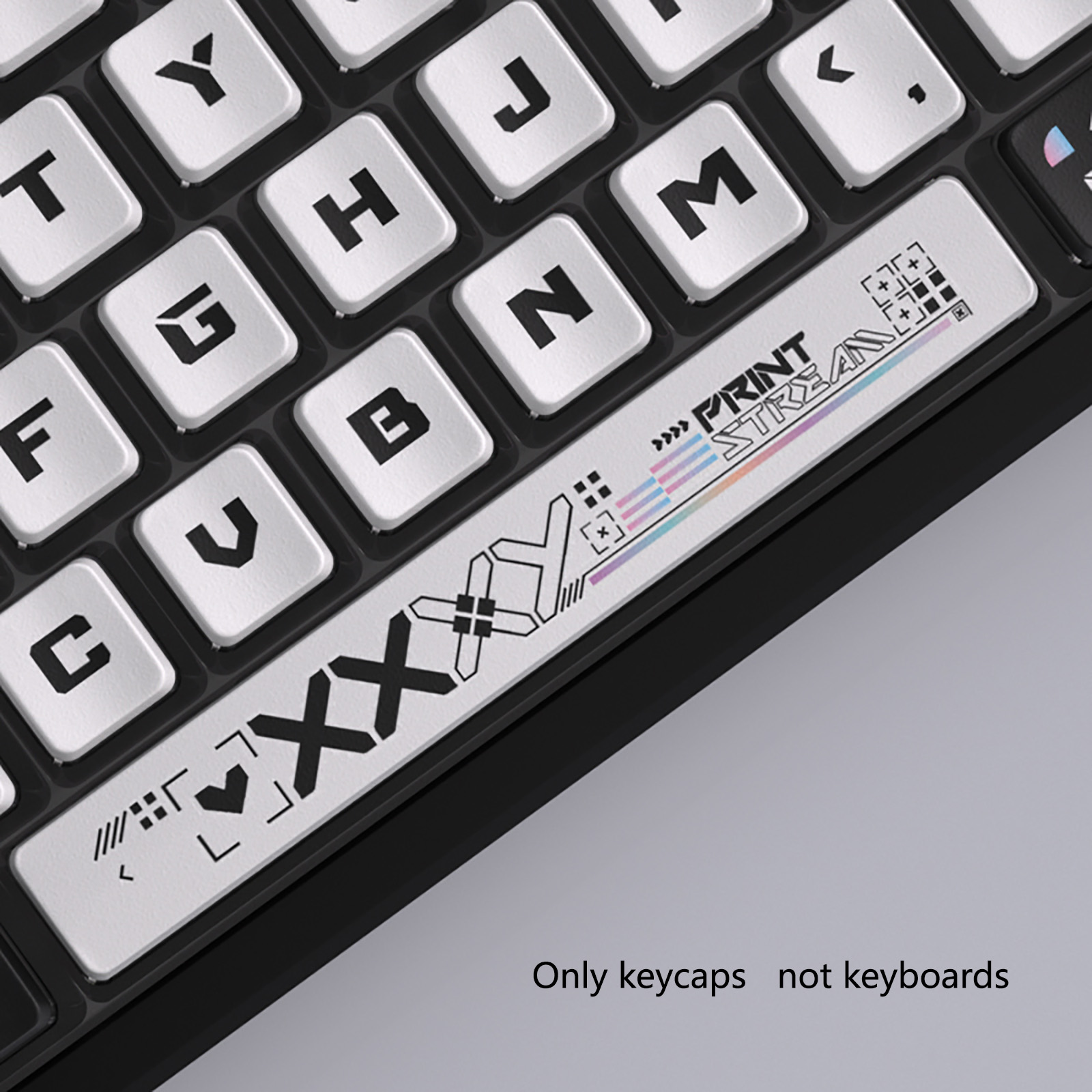 122 Tombol Hitam Putih Tema Pu - Keyboard Gaming Transparent ulasan dan harga