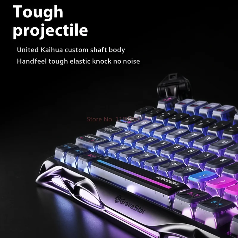 Keyboard Mekanik Gaming GravaS - Keyboard Gaming Transparent ulasan dan harga