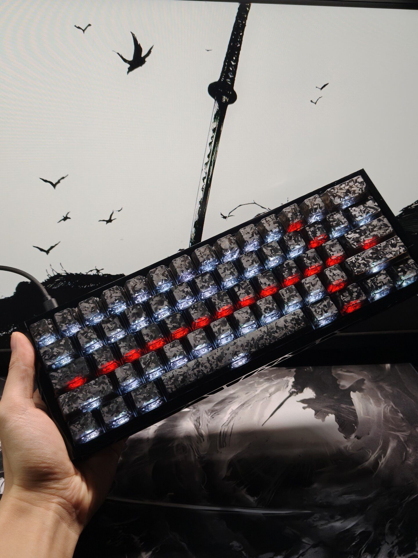 Keyboard Gaming Kompak 60% Lay - Gaming Keyboard Number Pad ulasan dan harga