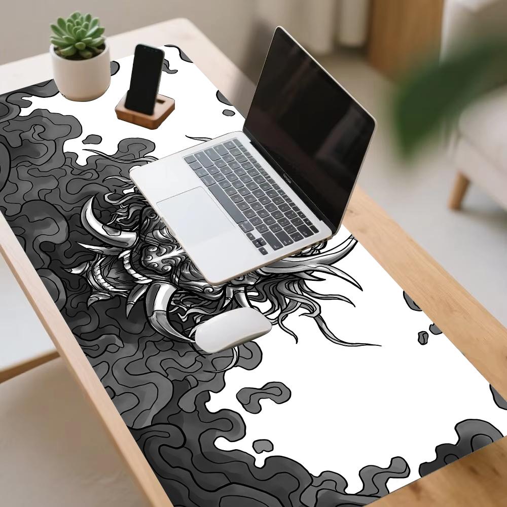 Oni Hannya Mouse Pad Set Besar - Gaming Keyboard And Mouse Set ulasan dan harga