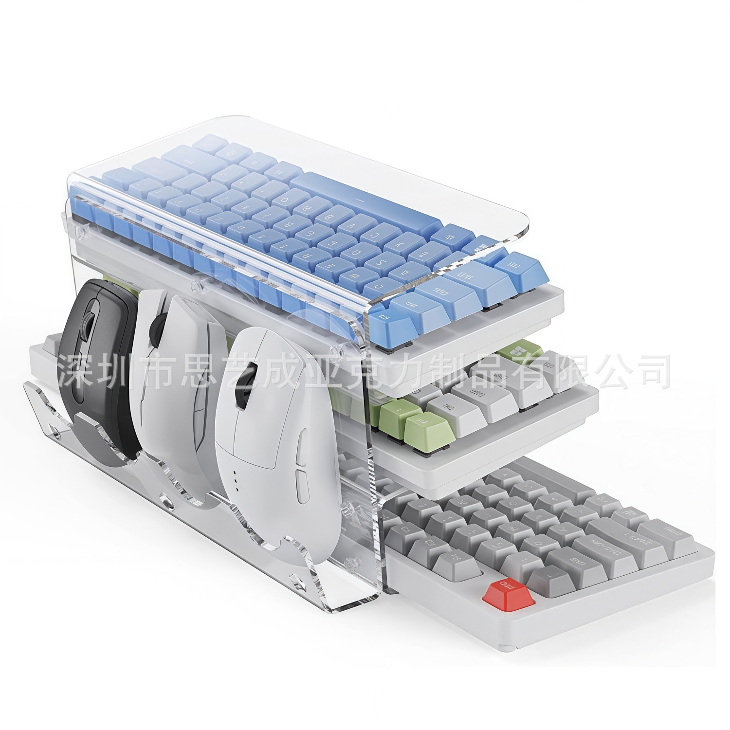 Penyangga Keyboard Akrilik 3 L - Keyboard Gaming Transparent ulasan dan harga