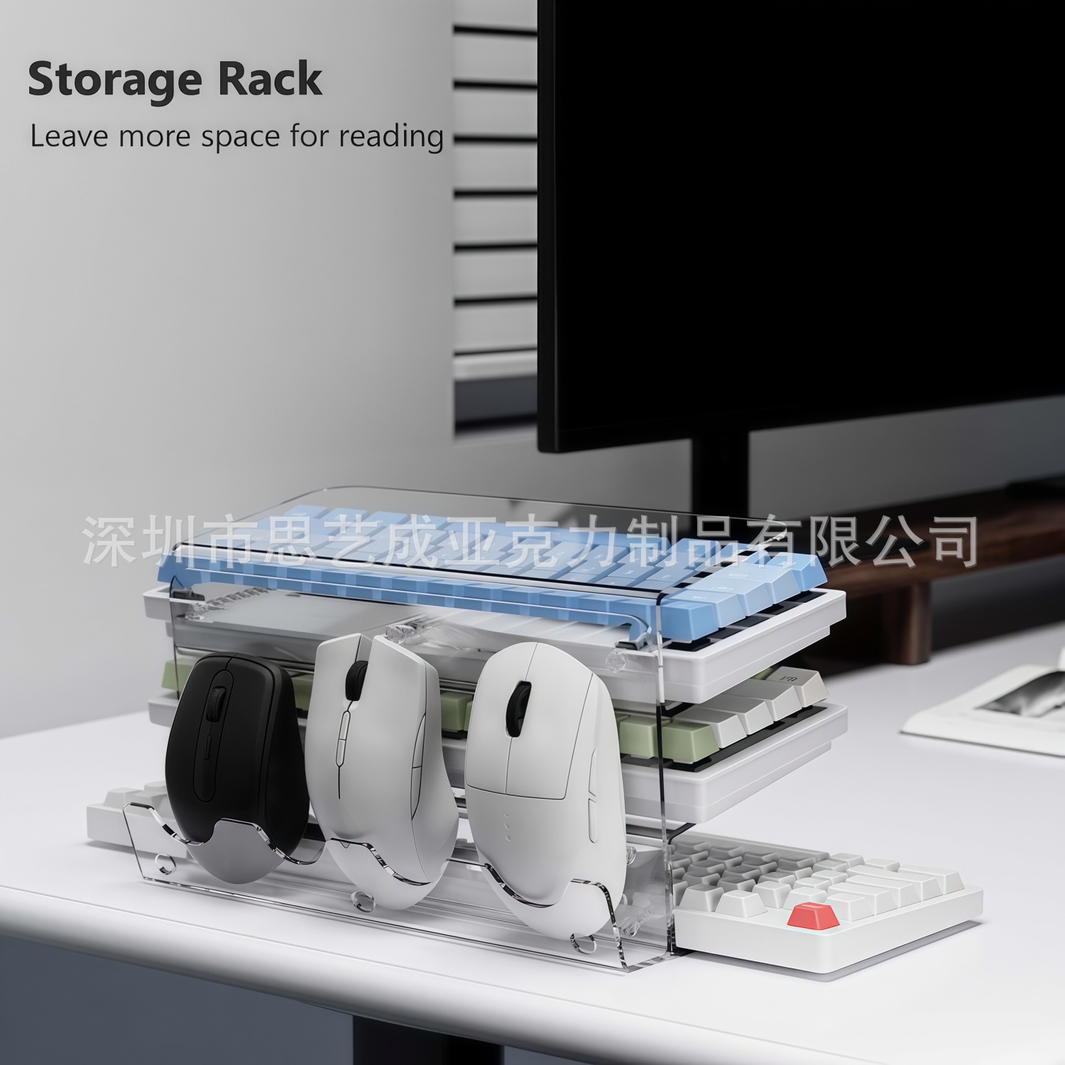 Penyangga Keyboard Akrilik 3 L - Keyboard Gaming Transparent ulasan dan harga